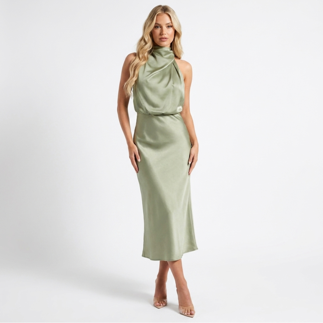 Luzia - Elegant satin kjole