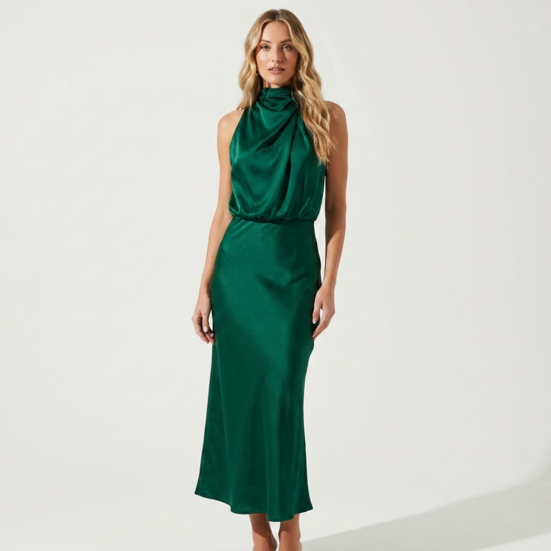 Luzia - Elegant satin kjole