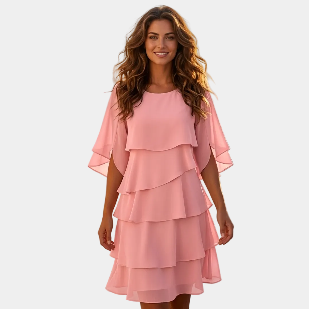 Cassandra - Elegant kjole med mange lag