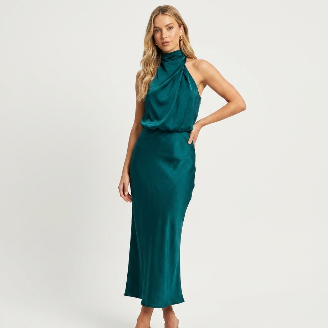 Luzia - Elegant satin kjole