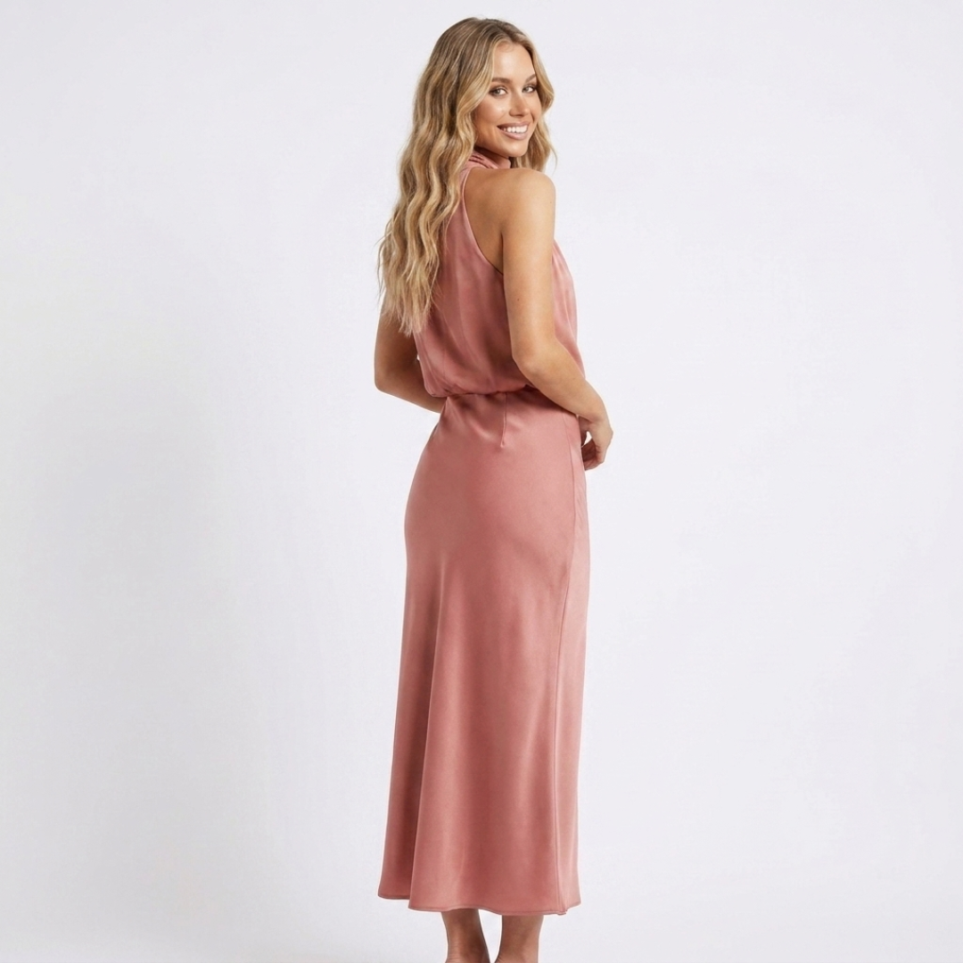 Luzia - Elegant satin kjole