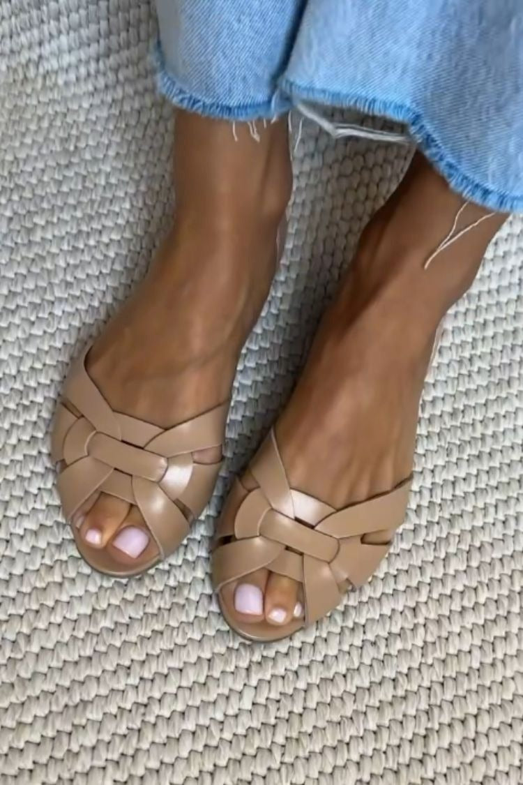 Serafina | Flettede Sandaler Natur