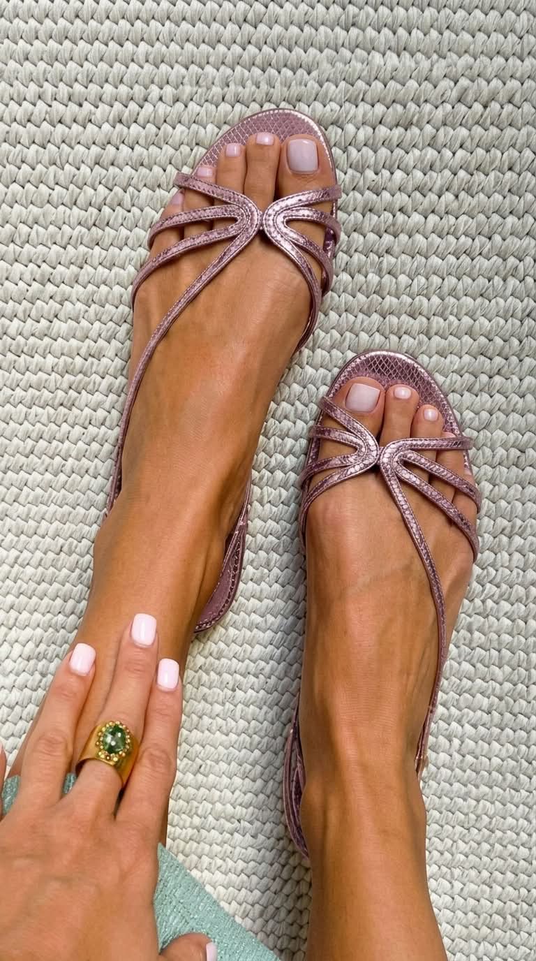 Ginevra | Gyldne Sandaler Elegant Sommer