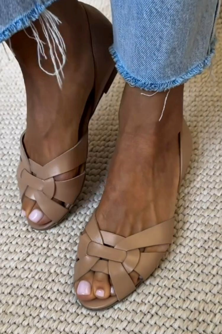 Serafina | Flettede Sandaler Natur