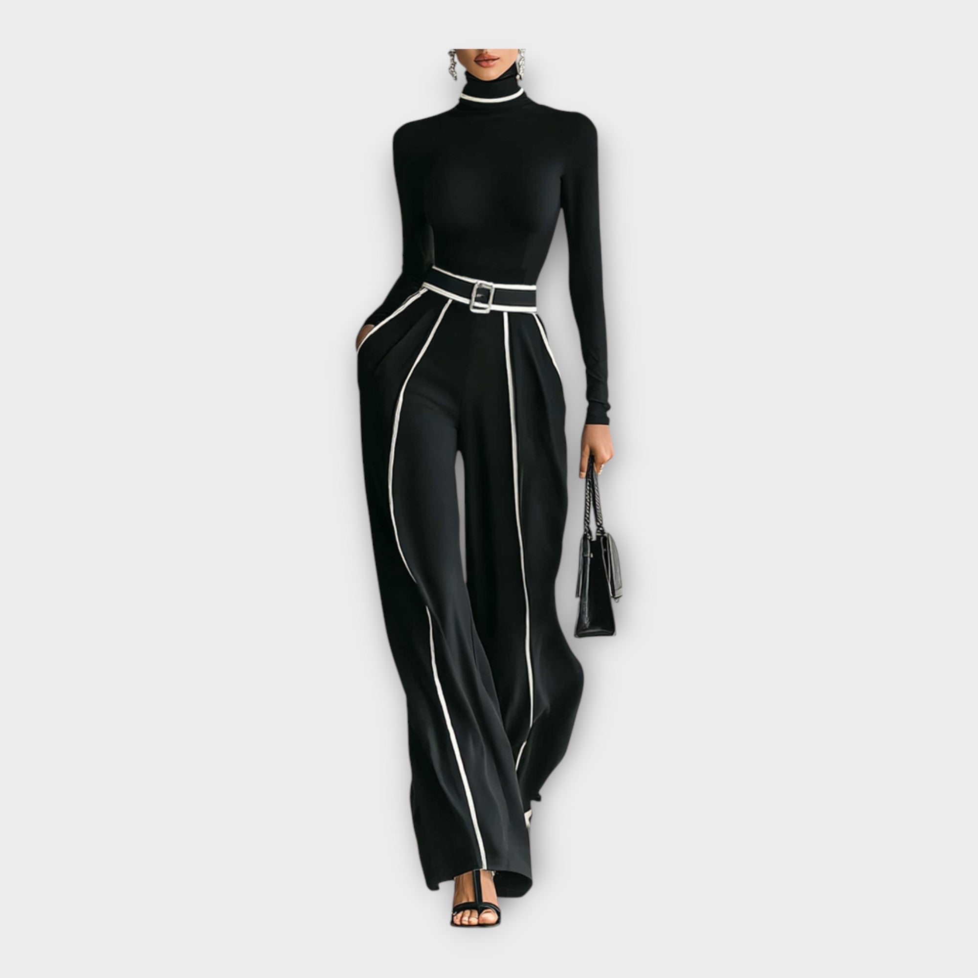 Elegant jumpsuit med minimal æstetik