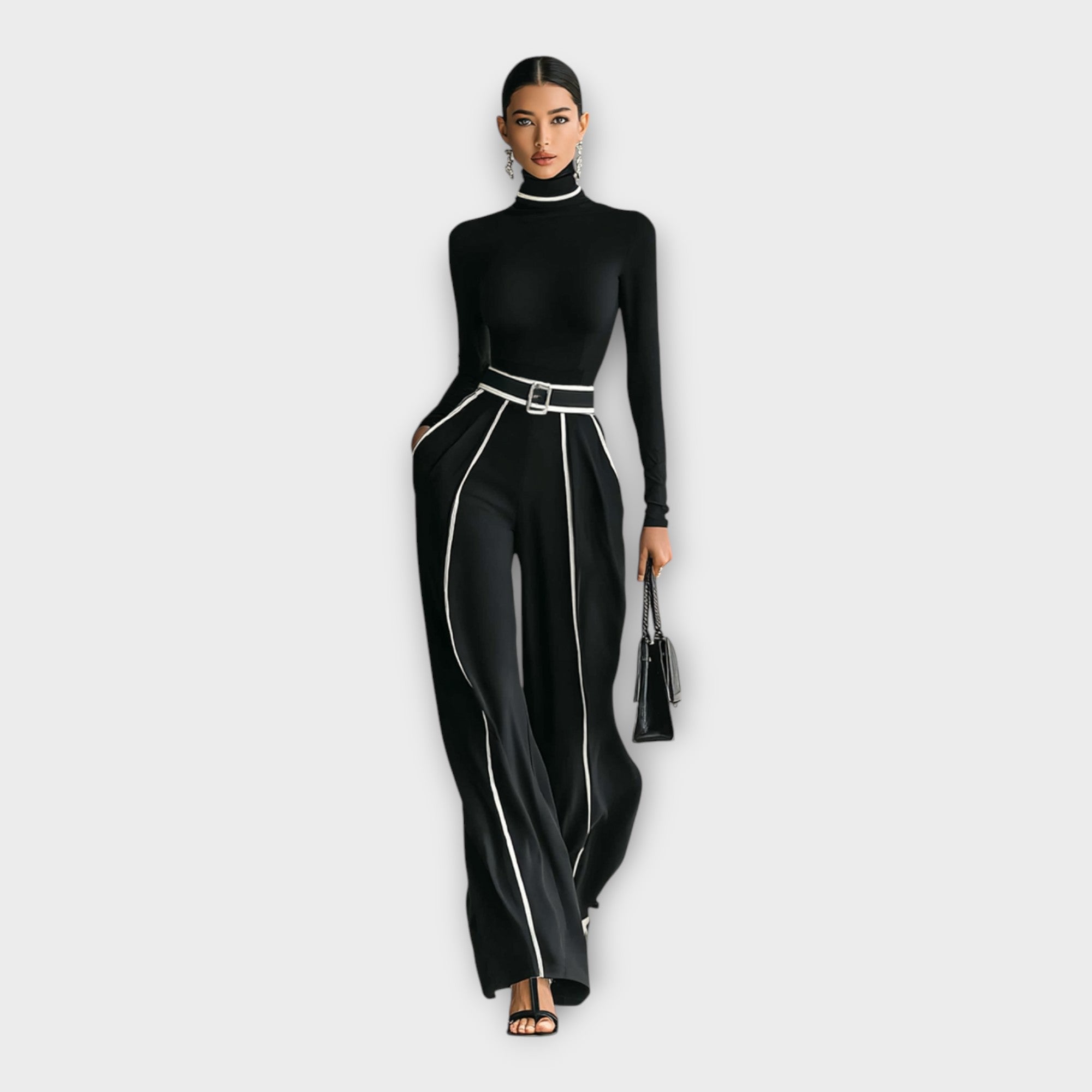 Elegant jumpsuit med minimal æstetik