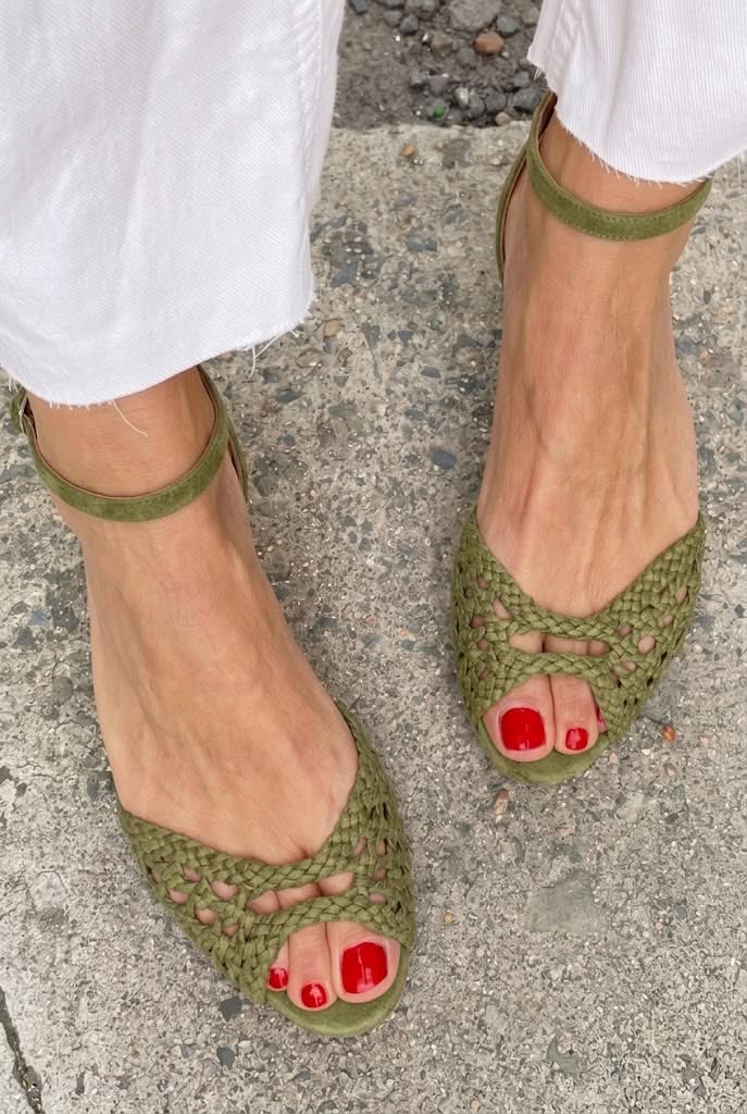 Isadora | Flettet Sandaler i Guld