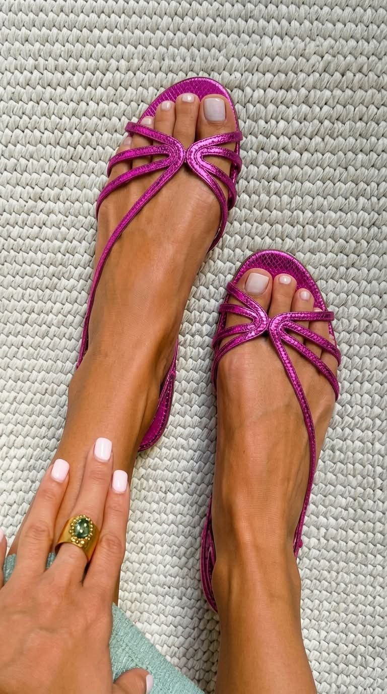 Ginevra | Gyldne Sandaler Elegant Sommer