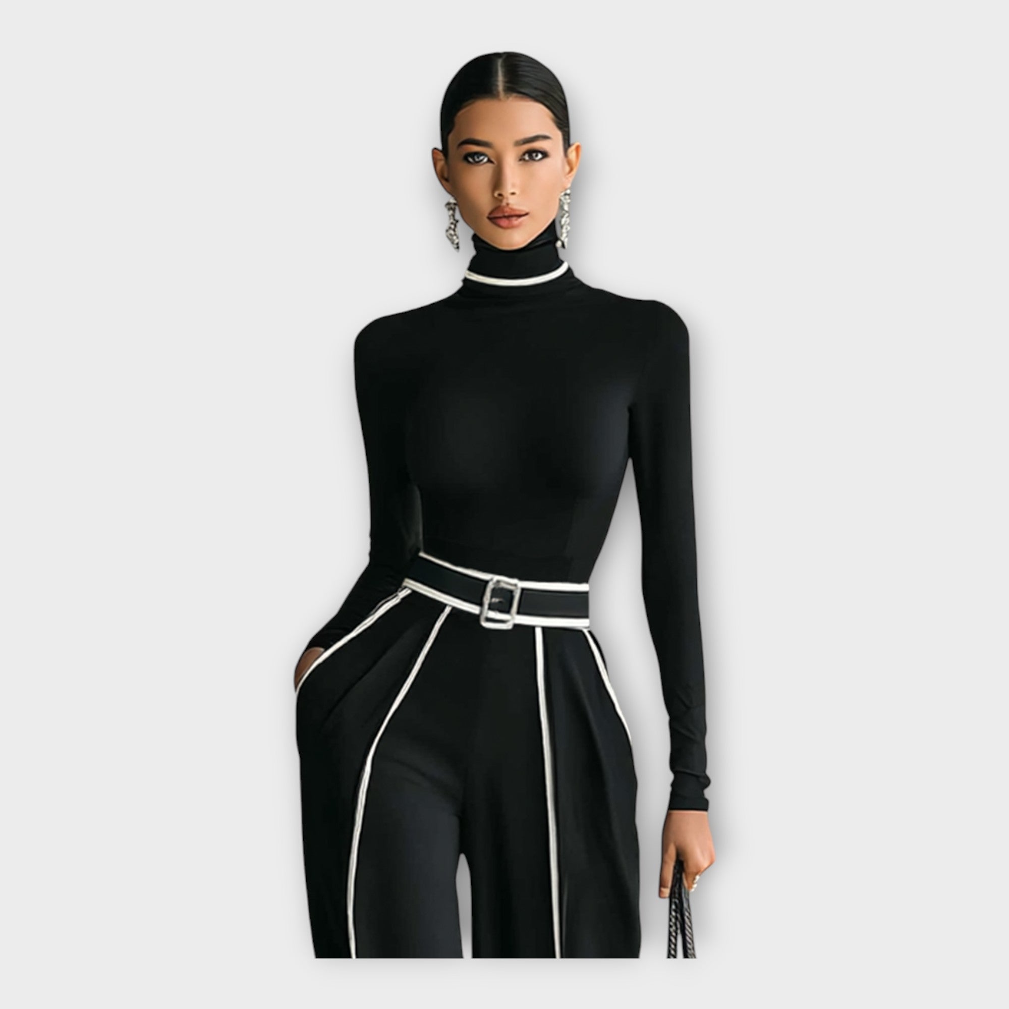 Elegant jumpsuit med minimal æstetik