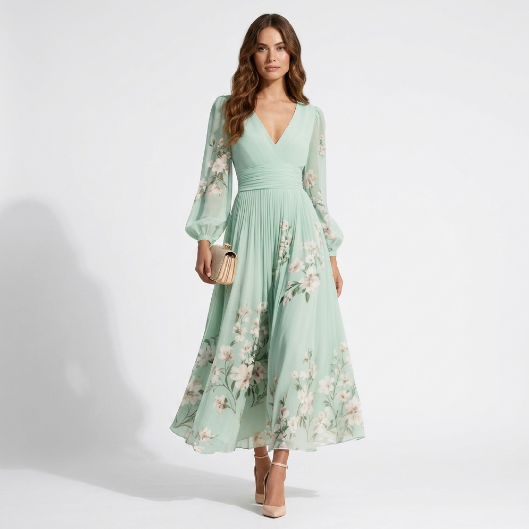 Mel - Elegant, luftig midi kjole