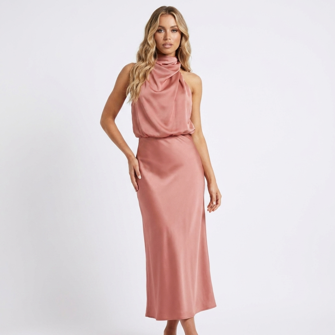 Luzia - Elegant satin kjole
