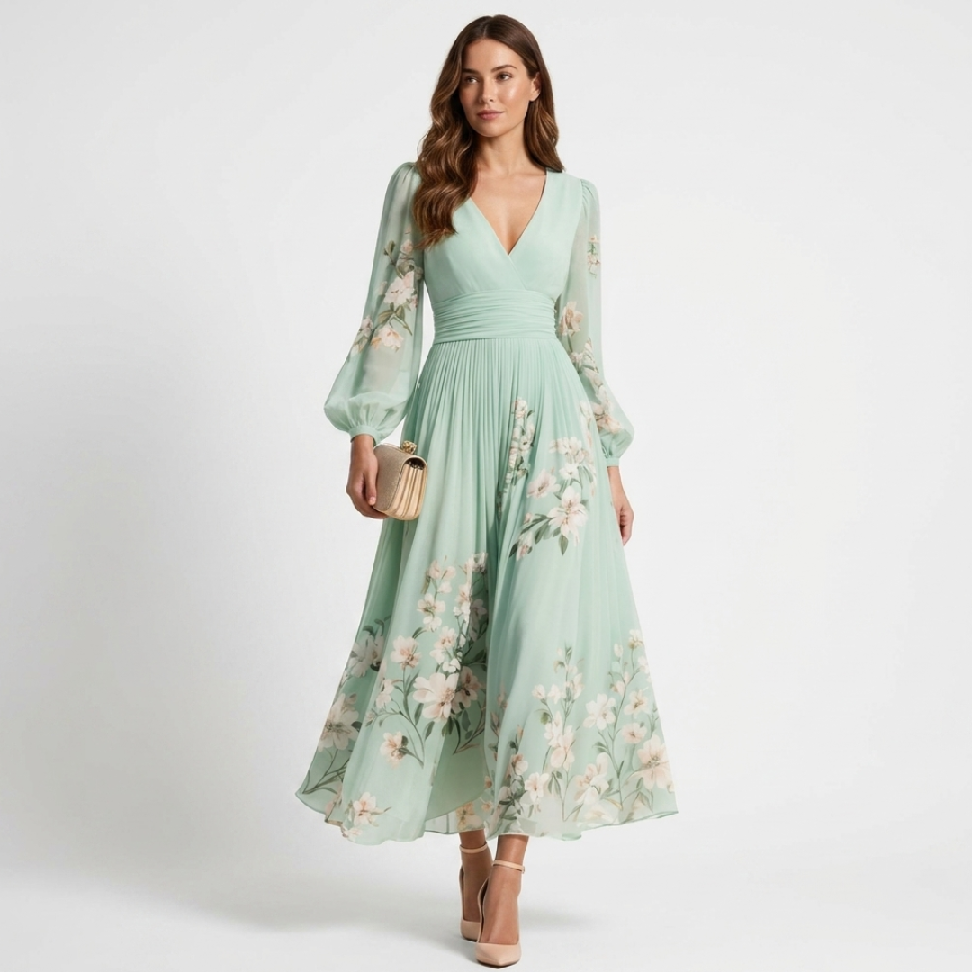 Mel - Elegant, luftig midi kjole
