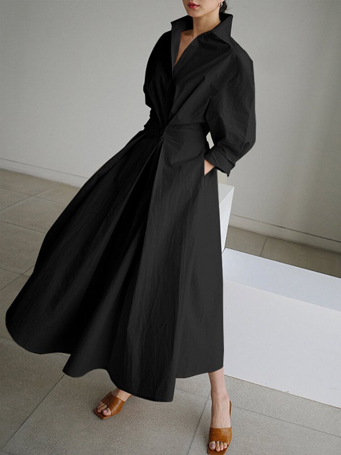 ÉLÉONORE | Lang elegant kjole til tidløs og raffineret stil