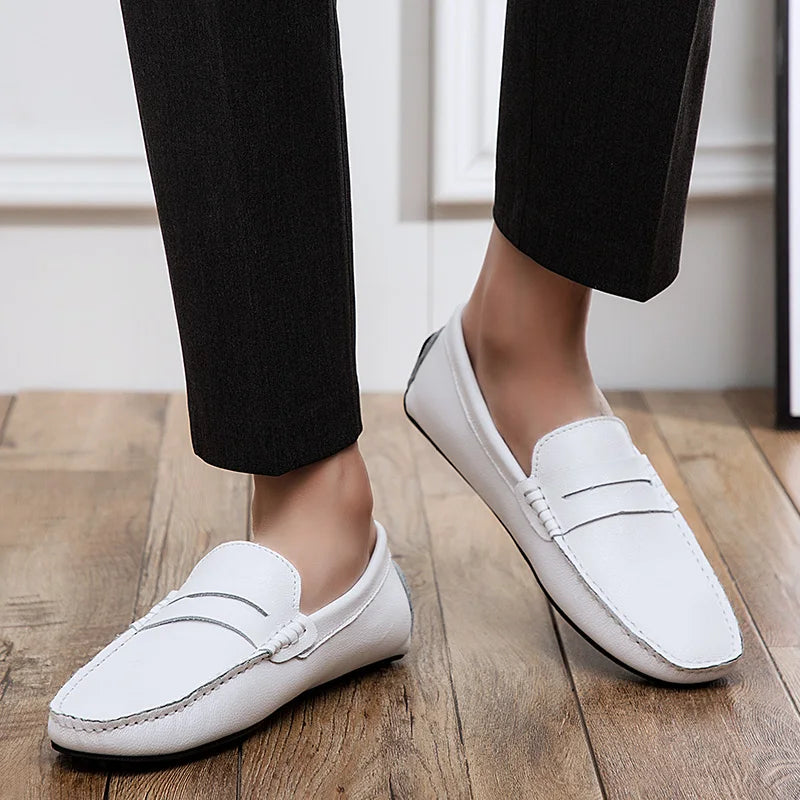 Afslappede Læder Sommer Loafers