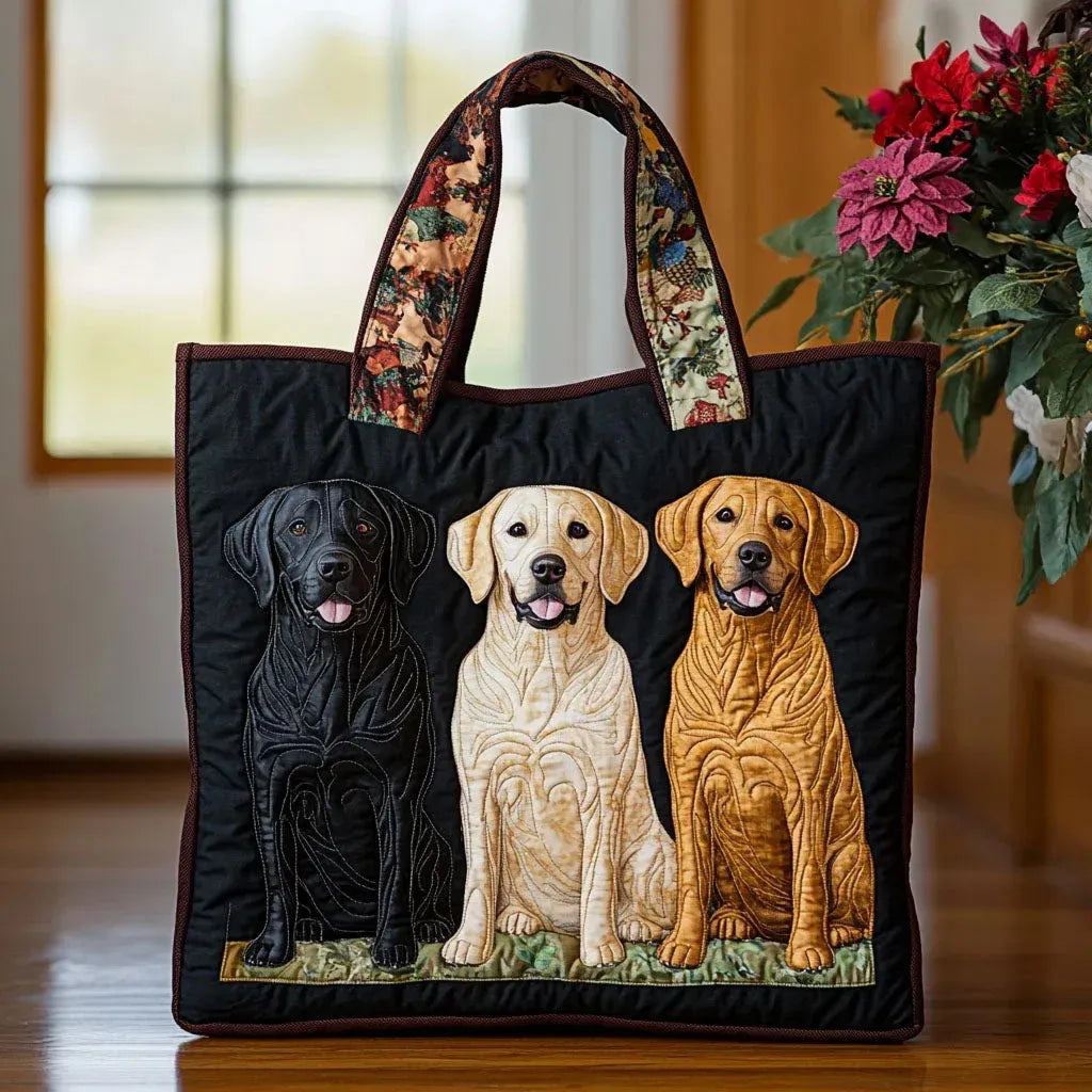 Håndlavet Taske - Tre Labradors