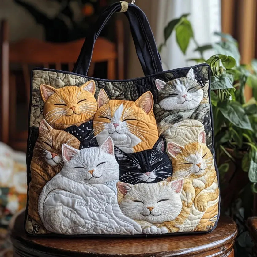 Sækkens Artisanal Matelassé - Sovende Kattunger