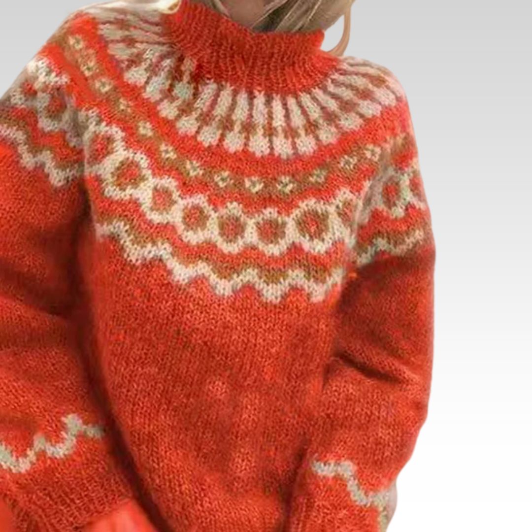 Carla | Vintage Islandstrikpullover