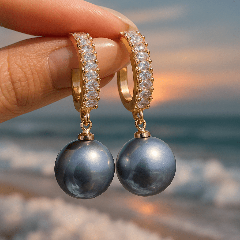 Cecilie | Naturperle Øreringe