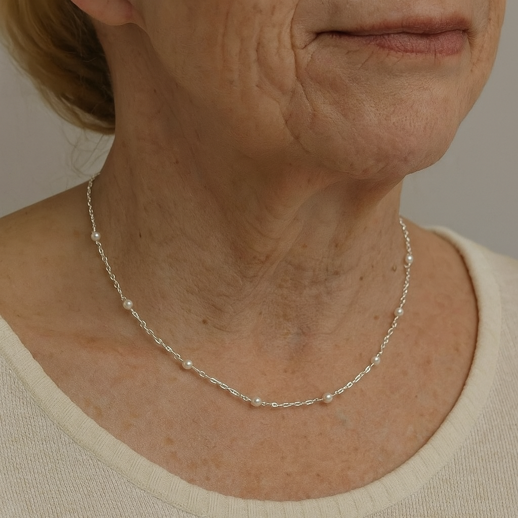 Elegant perle halskæde