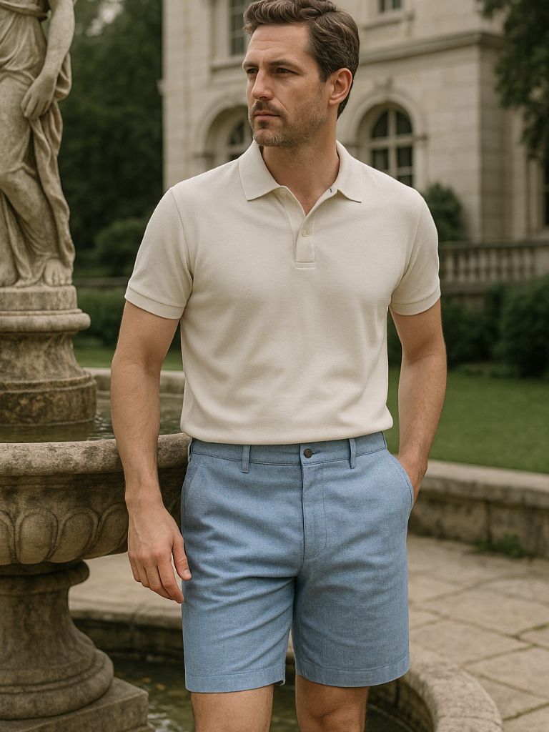 Felix™ | Lin Shorts Blå Horizon