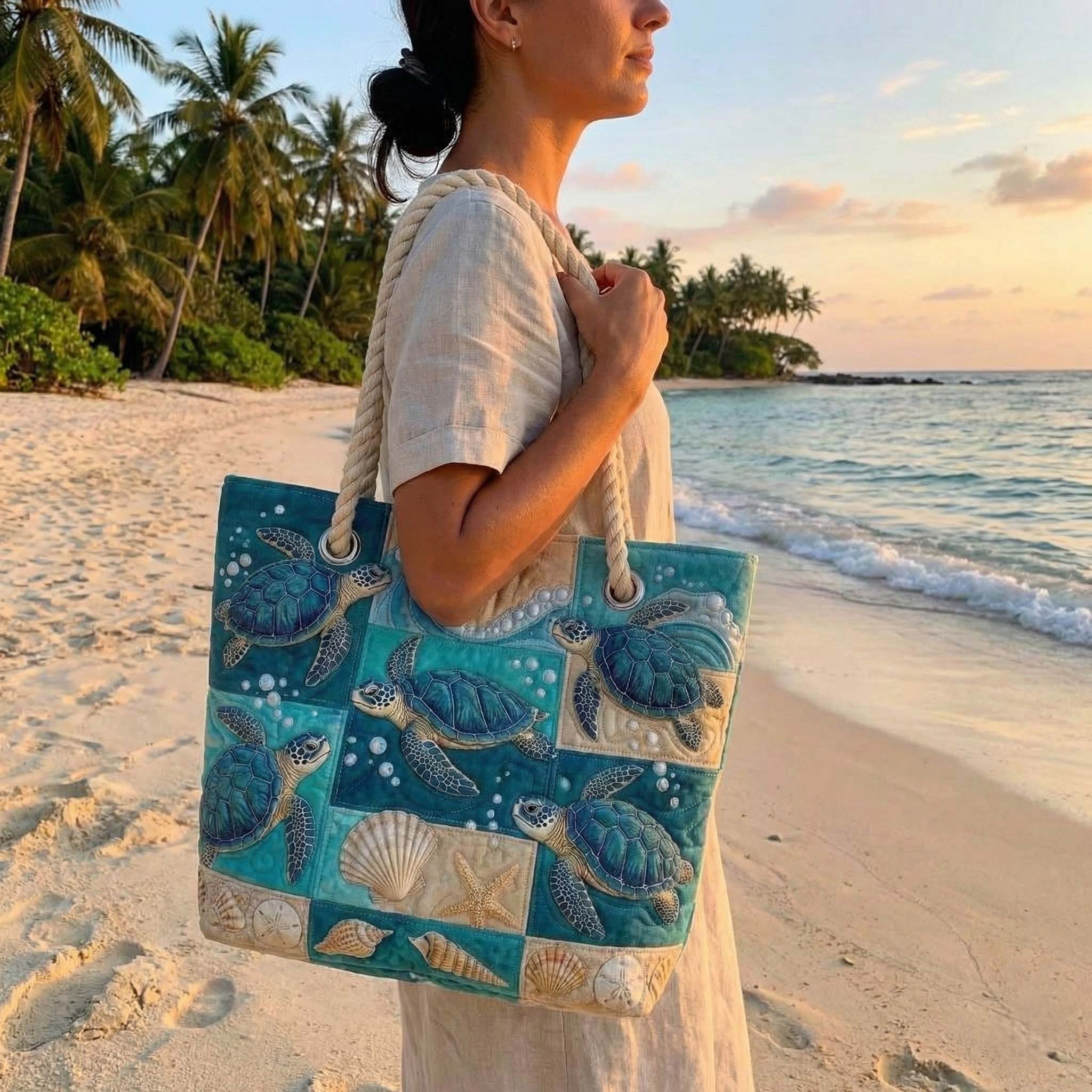 Håndlavet Strandtaske | Turtle Bay
