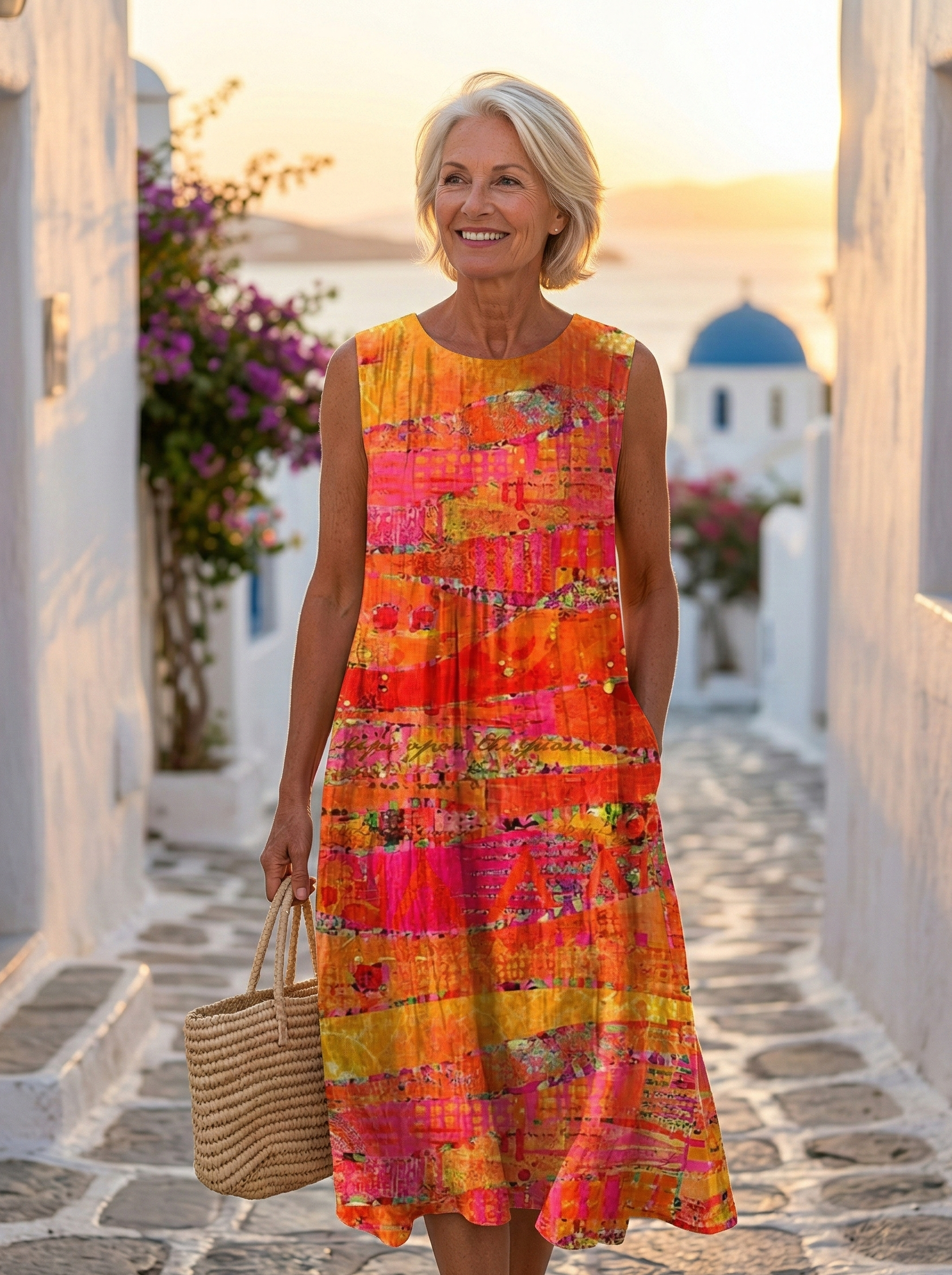 Natalia | Midi Kjole i Vest
