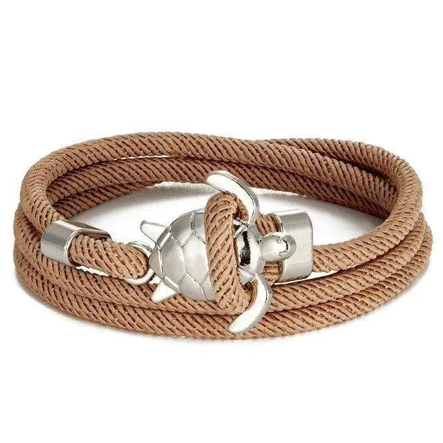 Håndlavet armbånd med havskildpadde