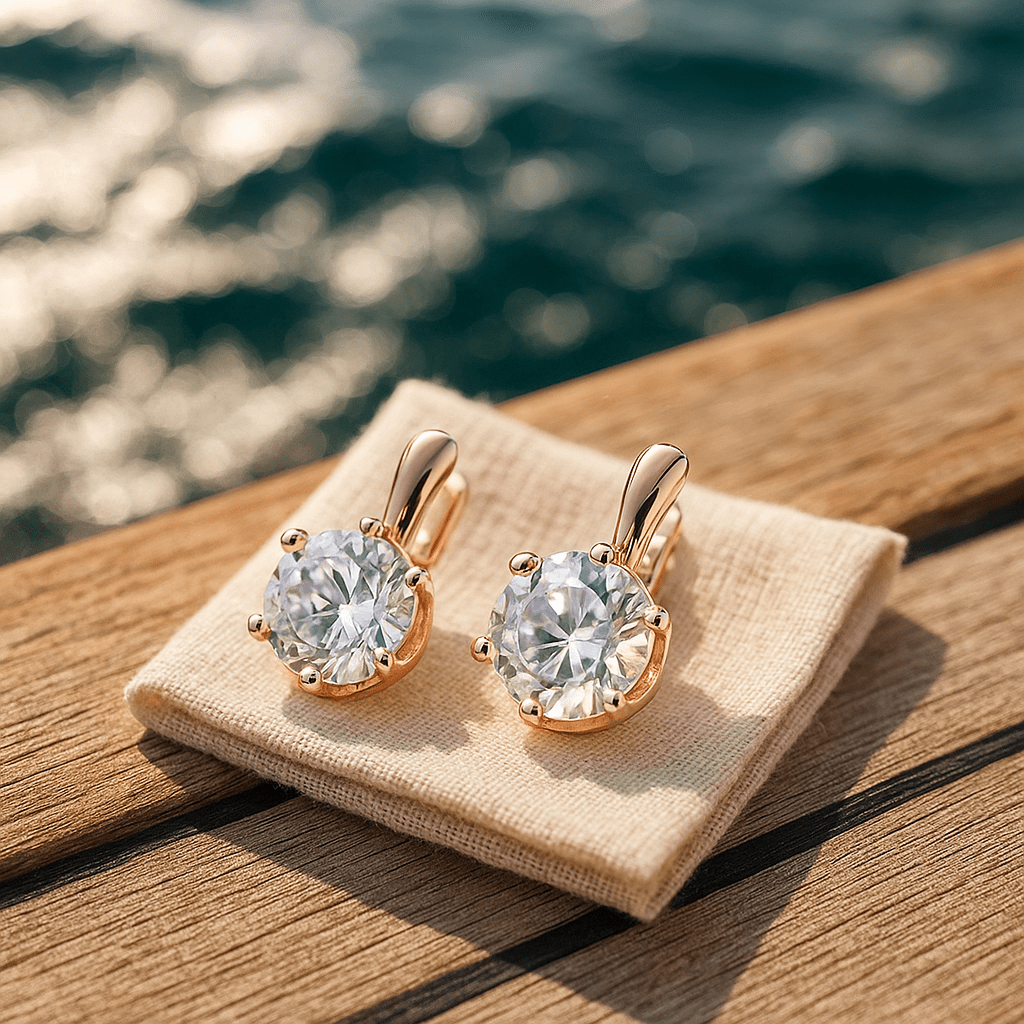 Julie | Zirkon Øreringe