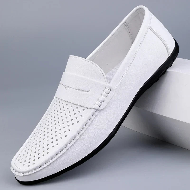 Klassiske Italienske Læder Loafers