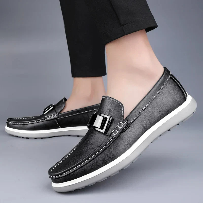Luksus Læder Loafers