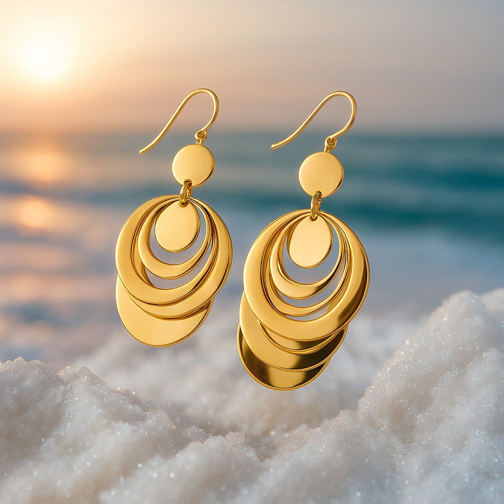 Malene | Sølvglans Øreringe