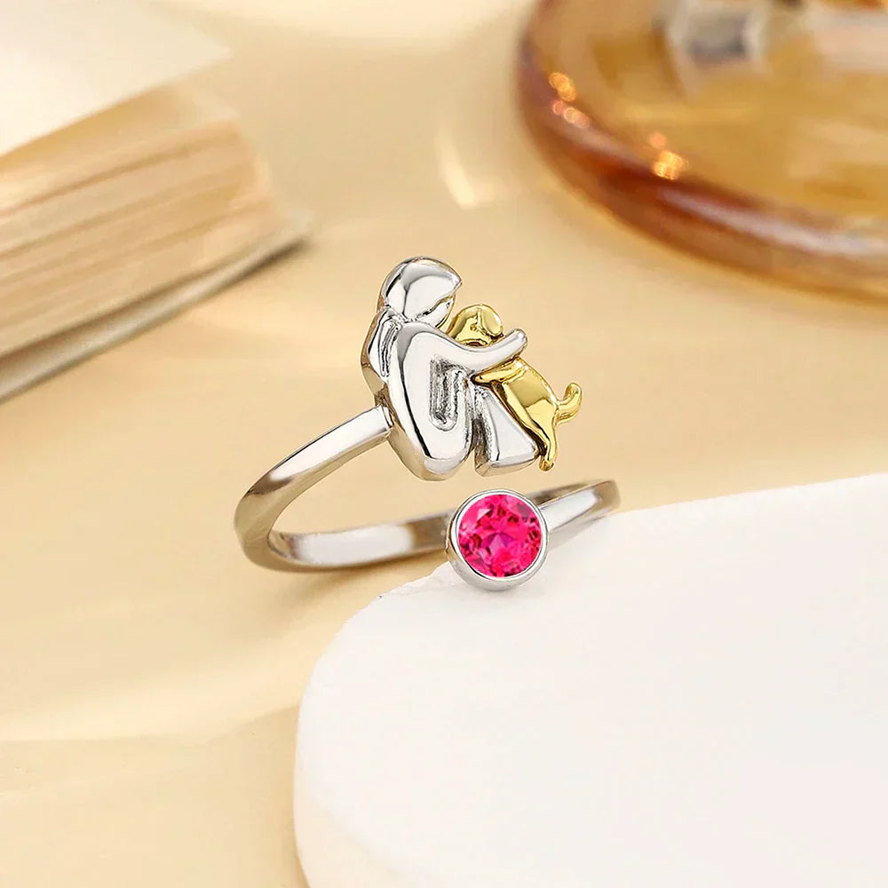 Nela™ | Ring med hundevedhæng