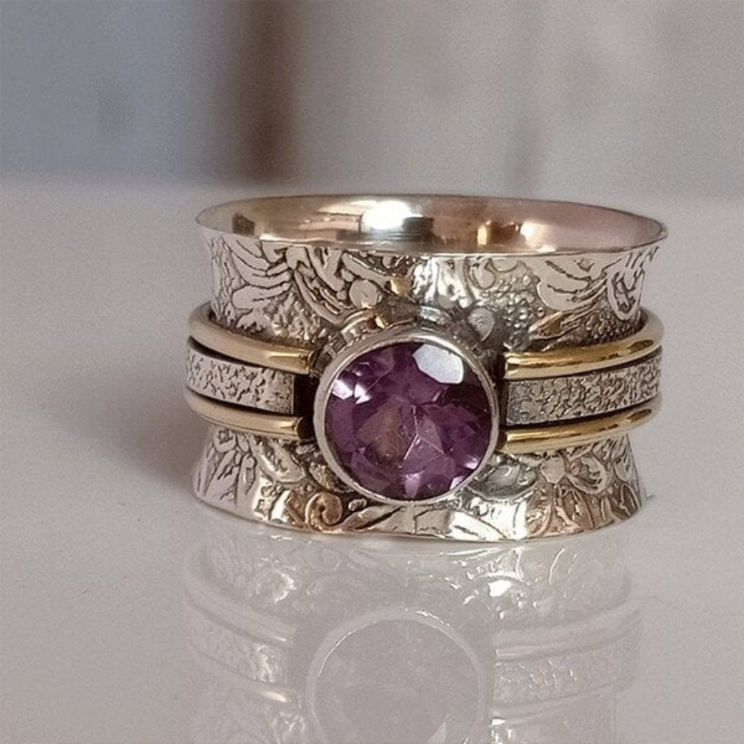 Ringen til meditation lavet af bohemisk krystal