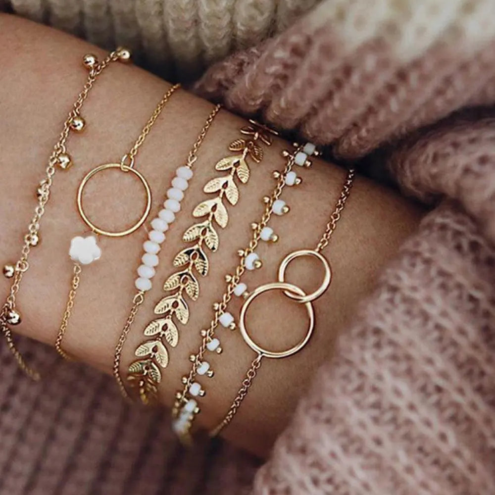 Sada Boho Armbånd i Guld