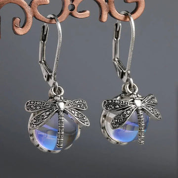 Sølv runde øreringe med en guldsmed