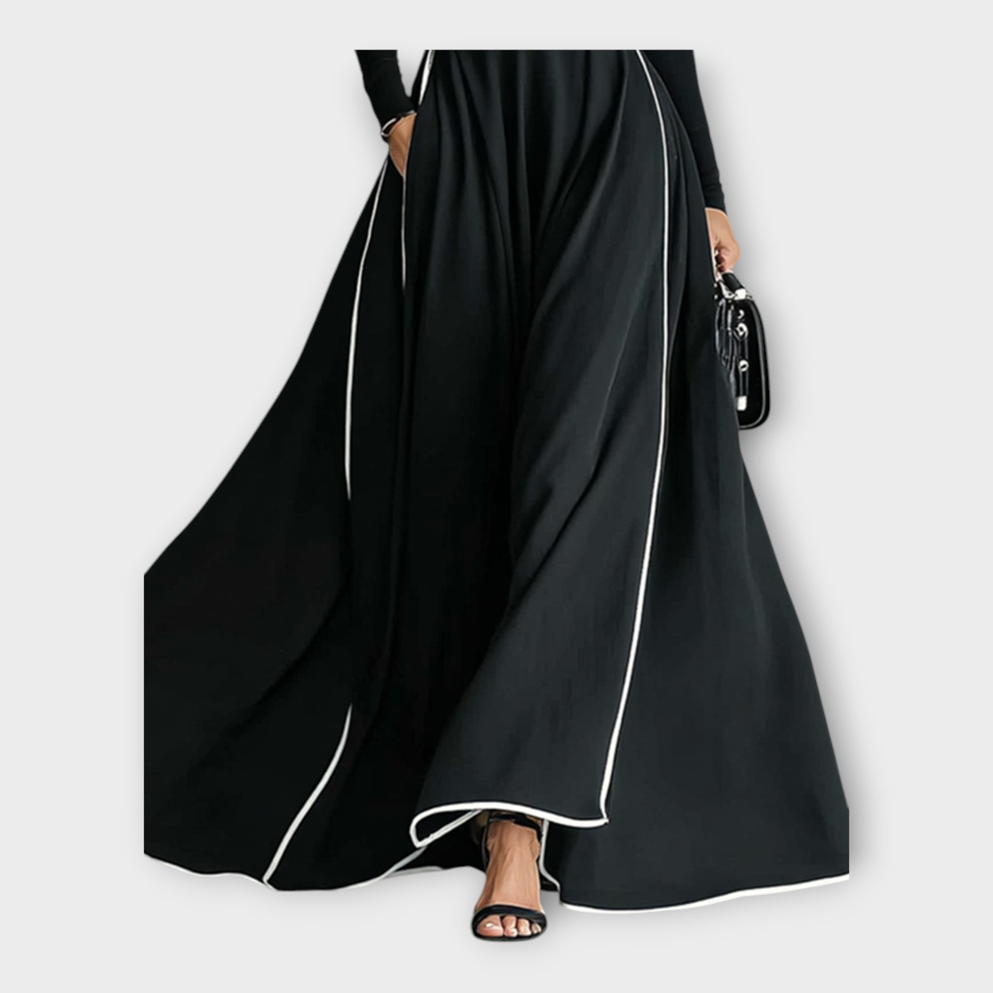 Lang kjole med minimal finesse