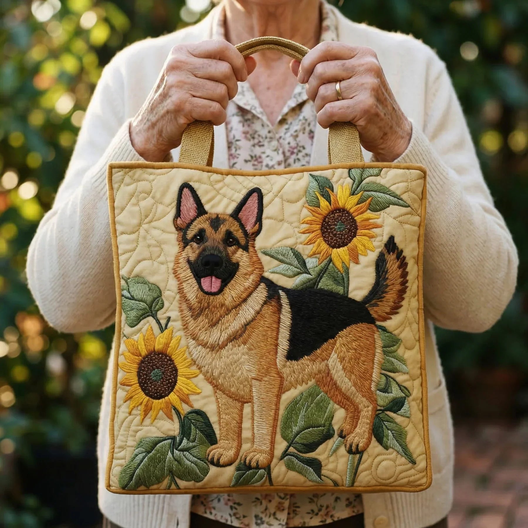 Sæk Artisanal - Tysk Hyrde Floral