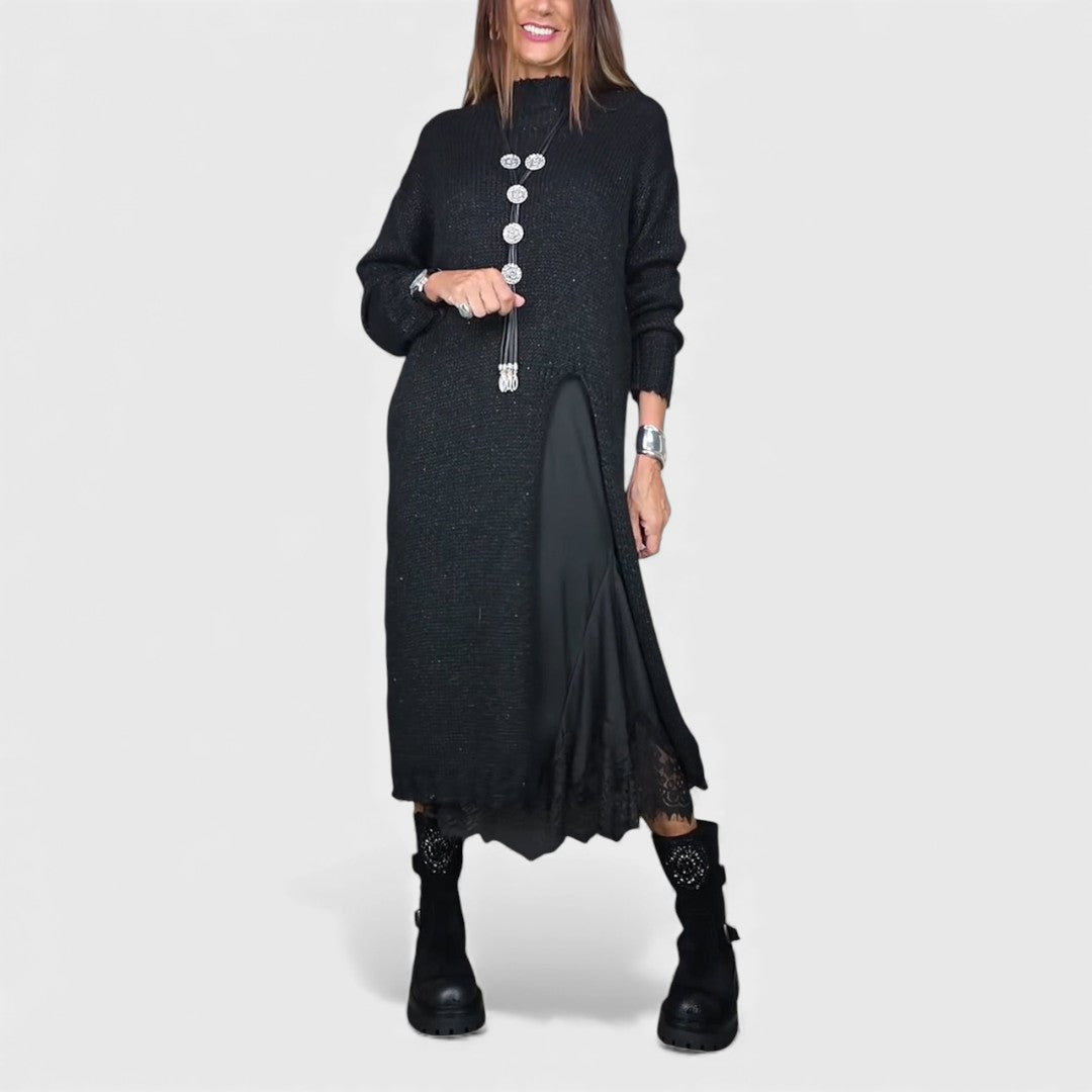 Lena - Elegant lang strikket sæt